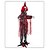 baratos Halloween-Estatueta de palhaço de Halloween segurando uma faca de açougueiro, sala secreta de casa mal-assombrada, sensor elétrico iluminado, acessório decorativo