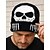 abordables Accessoires d&#039;Halloween-Bonnet réfléchissant tête de mort pour homme – tricot polyester avec imprimé squelette, effet phosphorescent – parfait pour Halloween et les tenues décontractées