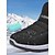 economico Stivali di neve e inverno-scarpe da ginnastica invernali da donna in caldo pile foderato color bordeaux – racchette da neve impermeabili e antiscivolo per passeggiate all&#039;aperto e clima freddo