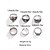 abordables Accessoires d&#039;Halloween-Ensemble de bagues gothiques en alliage acrylique pour femmes - Motif tête de mort, croix, araignée et chaîne sur le thème d&#039;Halloween avec détails noirs, parfait pour les soirées masquées et la mode alternative