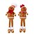 cheap Collectible Figurines-Christmas Plush Decoration Gingerbread Man Plush Doll Hanging Leg Design Christmas Cookie Man Stuffed Ornament Festive Holiday Window Display Decoration Christmas Party Home Decor Gift