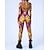 preiswerte Drucke-Gemusterte Zentai-Anzüge Cosplay Kostüm Bodysuit Drucken Karnevalskostüm Ganzkörperanzug Herren Damen Sexy Kostüm Halloween Kostüm für Leistung Party Maskerade Erwachsene