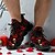 abordables Zapatos para Hombres-Zapatillas con cordones y estampado de calavera rosa para hombre: zapatos góticos informales de Halloween con suela cómoda para fiestas, cosplay y atuendos cotidianos.