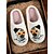 abordables Pour les femmes-Chaussons d&#039;Halloween pour femmes - mules d&#039;intérieur en peluche noire avec broderie tournesol et fantôme 3D, style chaleureux et confortable pour les vêtements d&#039;automne et les fêtes de saison