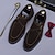 abordables Chaussures de Costume Classiques-Chaussures à boucle en cuir suédé marron pour homme - Chaussures classiques en cuir de vachette véritable de première couche pour le bureau et les occasions formelles