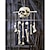 economico Halloween-Halloween teschio osso campanellino a vento decorazioni da appendere casa stregata stanza segreta creativo luminoso fantasmi da appendere atmosfera horror oggetti decorativi
