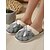 preiswerte Damenslipper &amp; Flip-Flops-Rosa Plüsch-Hausschuhe für Damen – pelzige Winterpantoffeln mit Satinschleife für Schlafzimmer, Wohnzimmer und gemütliches Zuhause