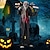 economico Halloween-animatronics di Halloween, lupo mannaro attivato dal suono con occhi luminosi e suoni spaventosi, gigantesca decorazione animata per esterni di Halloween, accessorio da uomo