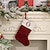 abordables Medias &amp; Sujetadores-Medias navideñas de punto rojo con diseño de letras, tamaño mediano, con alfabeto bordado, para regalar en casa, chimenea, decoración festiva para fiestas navideñas.