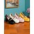 preiswerte Damenhausschuhe und -halbschuhe-Gelbe Plateau-Loafer aus Lackleder für Damen mit Blockabsatz und Kettendetail – Pumps im Retro-Stil der 1980er Jahre mit Absatz für Büro, Partys und Vintage-Outfits