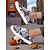 abordables Para mujeres-Calavera naranja de Halloween para mujer &amp;Zapatillas de lona con estampado de rosas y calabazas: zapatos casuales con cordones para la calle en otoño &amp;fiestas de disfraces