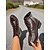 cheap Combat Boots-Women's Brown Lace-Up Combat Ankle Boots, Faux Leather Outdoor Casual Shoes for Work, Everyday Walking and Fall Outfits