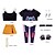 cheap Girls' Costumes-Korean Idol Inspired Pop Star Cosplay Costume Group Costume Fancy Dress Women's Girls' Kid's Adults' Halloween Carnival Performance Comic Con Anime Expo