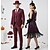 abordables Disfraces para parejas y grupos-Rugido 20s 1920s Retro Antiguo Mediodía Vestido Flapper Disfraz de lujo Disfraces de parejas de grupo de Halloween El gran Gatsby Lentejuelas Borlas Disfraz Hombre Mujer Víspera de Todos los Santos