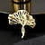 abordables Pines y broches-Broche Estilo retro Forma de Hoja Elegante Moda Sencillo Broche Joyas Dorado Para Boda Fiesta Regalo Pedida Fiesta de baile Festival
