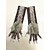 お買い得  ハロウィンアクセサリー-男性用ハロウィン狼男の爪手袋 - コスプレ、コスチュームパーティー、テーマイベントに最適な、鋭い指先を持つ長い毛むくじゃらのモンスターの手