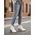 cheap Cowboy &amp; Western Boots-Women's White Leather Western Ankle Boots - Studded Trim, Embroidered Design, and Chunky Wooden Heel for Trendy Casual Outfits