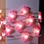 abordables Luces de cadena de fiesta-Luces de Cuerda de Alambre de Cobre LED Luz de Cuerda de Hadas Flamenco Rosa 2m 20LEDs Alimentada por Batería Luz de Flor de Cerezo Durazno Decoración para Boda Fiesta de Fin de Año Cumpleaños Jardín