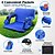 cheap Camping Equipment-Stadium Seating for Bleachers with Back Support and Thick Padded Cushion, 24 Inch Extra Wide Portable Reclining Folding Chair with Optional Arms, 4 Pockets and Shoulder Straps