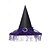 economico Accessori di Halloween-Cappello da strega di Halloween da donna: cappello gotico a punta con pizzo e fibbia di strass in più colori per feste in maschera e cosplay