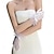 economico Guanti-Pizzo Lunghezza al polso Guanti Elegante / Stile romantico / Stile Classico Con Colore puro Guanti da sposa / eleganti