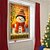 cheap Christmas Tapestry Hanging-Christmas Snowman Curtain, 2026 Xmas Warm Glow Window Curtain Door Cover for Holiday Decoration, Winter Party Indoor Outdoor Hanging Tapestry