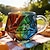 abordables Mugs et tasses-Mug à dés arc-en-ciel D20, tasse à café à dés polyédriques avec anse, mug de jeu en verre transparent pour les amateurs de RPG, mugs de soirée de jeu pour les amateurs de fantasy
