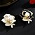 economico Spille e fermagli-Spille Classico Fiore Moda Carino Spilla Gioielli Nero Bianco Per Matrimonio Feste Regalo Fidanzamento Balli di fine anno Festival