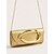 voordelige Clutches &amp; Avondtasjes-Dames metallic avondtas met gouden handvat, elegante schoudertas van imitatieleer, in meerdere kleuren verkrijgbaar voor bruiloften, cocktailparty's en formele evenementen