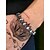 economico Accessori di Halloween-Bracciale da uomo con teschio di Halloween – gioielli in lega gotica punk per feste, concerti e cosplay