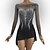 baratos Vestidos de Patinação Artística-Vestidos para Patinação Artística Mulheres Para Meninas Patinação no Gelo Vestidos Preto Patchwork Sem costas Com Transparência Elasticidade Alta Treino Competição Roupa para Patinação Clássico