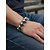 baratos Acessórios de Halloween-Pulseira masculina de caveira de Halloween – pulseira gótica punk de aço titânio para festas, cosplay e saídas à noite