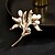 baratos Pregadeiras e Pins-Broches Clássico Retro Geométrico Flor Elegante Moda Personalizada Simples Broche Jóias Verde Para Casamento Festa Presente Noivado Baile de Formatura Festival
