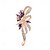 baratos Pregadeiras e Pins-Broches Clássico Retro Flor Elegante Moda Broche Jóias Azul Roxo Para Casamento Festa Presente Noivado Baile de Formatura Festival