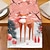 voordelige Kerstkeuken-Kerst Linnen Tafelkleed Vakantie Cartoon Kerstman  Sneeuwvlokprint Tafelkleed Eettafel Decor Woonkamer  Aanrecht Feestdecoratie