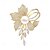 voordelige Spelden &amp; Broches-Broches Klassiek Retro meetkundig Bloem Elegant Modieus Gepersonaliseerde Eenvoudig Broche Sieraden Goud Voor Bruiloft Feest Lahja Verloving Schoolfeest Festival
