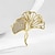 abordables Pines y broches-Broche Estilo retro Forma de Hoja Elegante Moda Sencillo Broche Joyas Dorado Para Boda Fiesta Regalo Pedida Fiesta de baile Festival