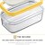 cheap Kitchen Utensils &amp; Gadgets-2-in-1 Butter Slicer and Sealed Storage Container with Manual Rectangular Blade, Durable Plastic Kitchen Tool for Freshness and Easy One-Step Meal Preparation, Butter Spreader Included