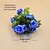 abordables Éclairage intérieur sur batterie et USB-Lumières Guirlandes de Vigne de Rose Bleue Élégantes Lumières Alimentées par Piles 2 Mètres 20 Lumières Guirlande Artificielle pour Mariages Anniversaires Chambre Cheminée Escaliers Balcon Décoration