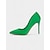 billige Klassiske pumps-Grønne stiletto-højhælede damesko med spids tå - elegante fest- og julesko