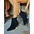 economico Stivali alla caviglia-stivaletti da donna in finta pelle scamosciata color cachi con cinturino e fibbia, stivaletti bassi con tacco a blocco in stile western per abbigliamento casual
