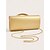 voordelige Clutches &amp; Avondtasjes-Dames metallic avondtas met gouden handvat, elegante schoudertas van imitatieleer, in meerdere kleuren verkrijgbaar voor bruiloften, cocktailparty's en formele evenementen