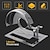 abordables accessoires de forage-Kit de protection pour support de coupe pour meuleuse d'angle - Kit de protection de coupe réglable, support de meuleuse d'angle et capot de protection pour meuleuse d'angle 100-125 mm