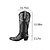 voordelige Cowboy &amp; Western Boots-Dames geborduurde cowboylaarzen met blokhak, western rijlaarzen voor feesten en festivals