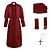 economico Outfit-Retrò Vintage Medievale Rinascimento Cappotto Costume di fantasia Prete Costume Per uomo Halloween Carnevale Performance LARP Fiera Rinascimentale Adulti Body / Tutina