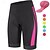 cheap Women&#039;s Pants, Shorts &amp; Skirts-Women&#039;s Graphic Cycling Shorts Bike Shorts Bike Padded Shorts / Chamois Bottoms Mountain Bike MTB Road Bike Cycling Sports 3D Pad Quick Dry Reflective Strips Moisture Wicking Yellow Pink Spandex