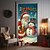 cheap Christmas Door Covers-Christmas Door Cover, Cute Reindeer Holiday Door Curtain with "Christmas Is Coming" Sign, 2026 Xmas Festive Door Hanging for Porch Party Home Decoration