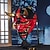 preiswerte Masken-Samurai Dämon Halloween Maske Japanische Oni-Maske Horror Gruselig Vollgesicht Erwachsene Unisex Halloween Karneval Leistung Einfache Halloween-Kostüme Verkleiden