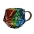 abordables Mugs et tasses-Mug à dés arc-en-ciel D20, tasse à café à dés polyédriques avec anse, mug de jeu en verre transparent pour les amateurs de RPG, mugs de soirée de jeu pour les amateurs de fantasy