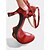 baratos Sapatos de Dança Latina-Sapatos de dança de salão femininos com tiras cruzadas vermelhas e saltos com estampa de cobra - sapatos profissionais de tango latino salsa para festas de Gatsby e eventos elegantes de dança de salão